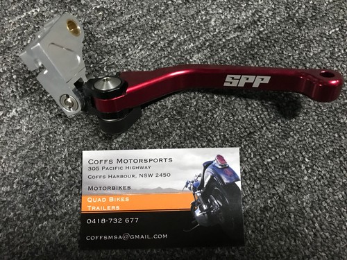 RED SPP Unbreakable Folding Clutch Lever Fits HONDA CRF250X 2012 2013 2014 2015 - Picture 6 of 11