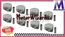 Chevy 454 7.4 Bbc Mercruiser Speed Pro Hyper Flat Top Pistons H518cp 8-pack Std