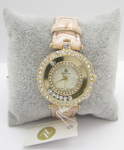 New Women Adrienne Vittadini Quartz WR Analog 32mm Watch (H89) "New Battery"