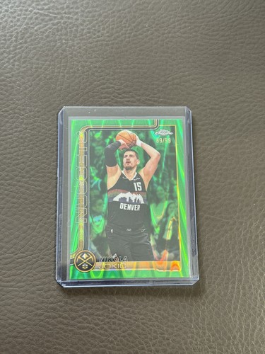 2025-26 Topps Chrome Update Nikola Jokic Green Raywave /99 Nuggets