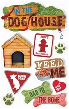 Paper House STDM18E  3D Stickers 4.5"x8.5"-Dog