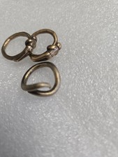 Set of 3 Vintage Bronze Tone Adjustable Statement Rings Boho Jewellery