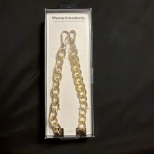 Phone Crossbody Universal Fits Any Phone Case Gold Chain Strap NEW SEALED in Box