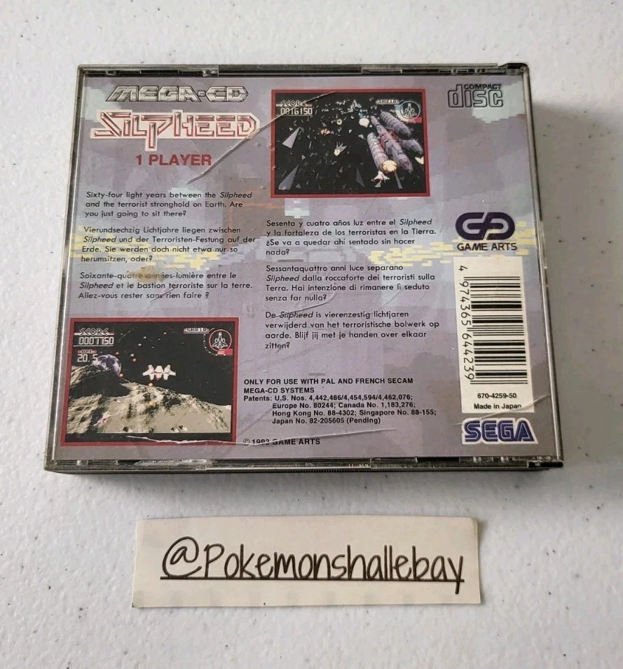 SILPHEED - Juego Sega Mega CD *Con Manual - DISCO COMO NUEVO - Envío gratuito con seguimiento* Foto 2 de 3