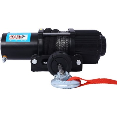 【New】3500 lb Winch ATV UTV Electric Winch,12V Waterproof Winch Synthetic Rope Tr
