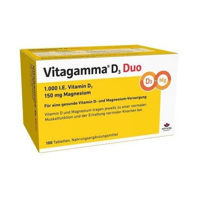 VITAGAMMA D3 Duo 1.000 I.E Vit.D3 150mg Magnes.NEM 100 St