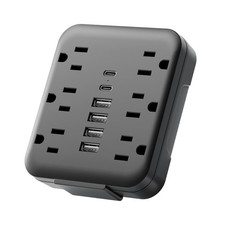 Multi Plug Wall Outlet Extender, Surge Protector Power Strip with 6 AC Outlet...