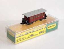 MINITRIX 1/160 N 3069 VOITURE VOYAGEUR TOURISME 3e CLASS BOITE TONNERRE TROMBLON