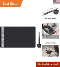 2023 Inspiroy 2 Large Drawing Tablet, 10x6inch Art Tablet with Scroll Wheel 3...