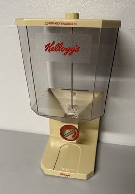 Vintage 1986 Kellogg Cereal Dispenser Store Display Candy Turn Knob COMPLETE 80s