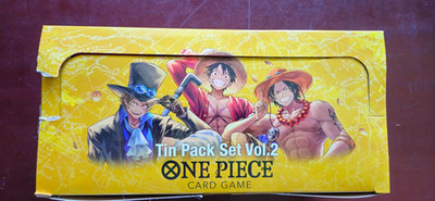 NEW ONE PIECE TIN PACK SET VOL 2 DISPLAY X12 TS-02