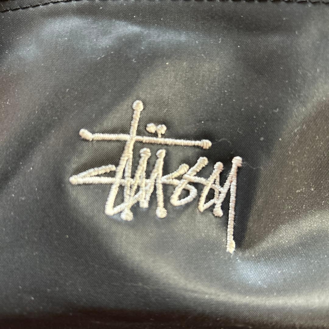 Stussy 90s Leather & Nylon Rucksack Backpack Black Used | eBay
