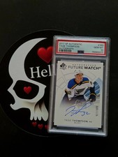 2017-18 Tage Thompson SP Authentic /999 Future Watch Rookie Auto PSA 10 #169 RC