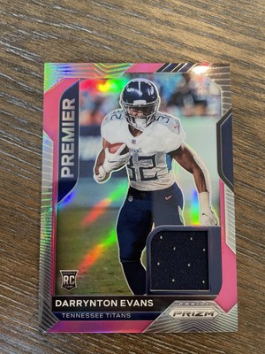 2020 Panini Prizm #26 Darrynton Evans Premier Jerseys Pink
