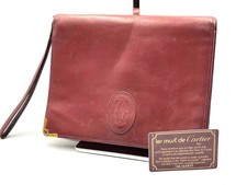 Cartier Clutch Bag Must Line Leather Authentic