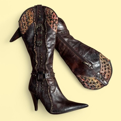 El Dantes Y2K Knee High Cowgirl Boots - Bild 1 von 8