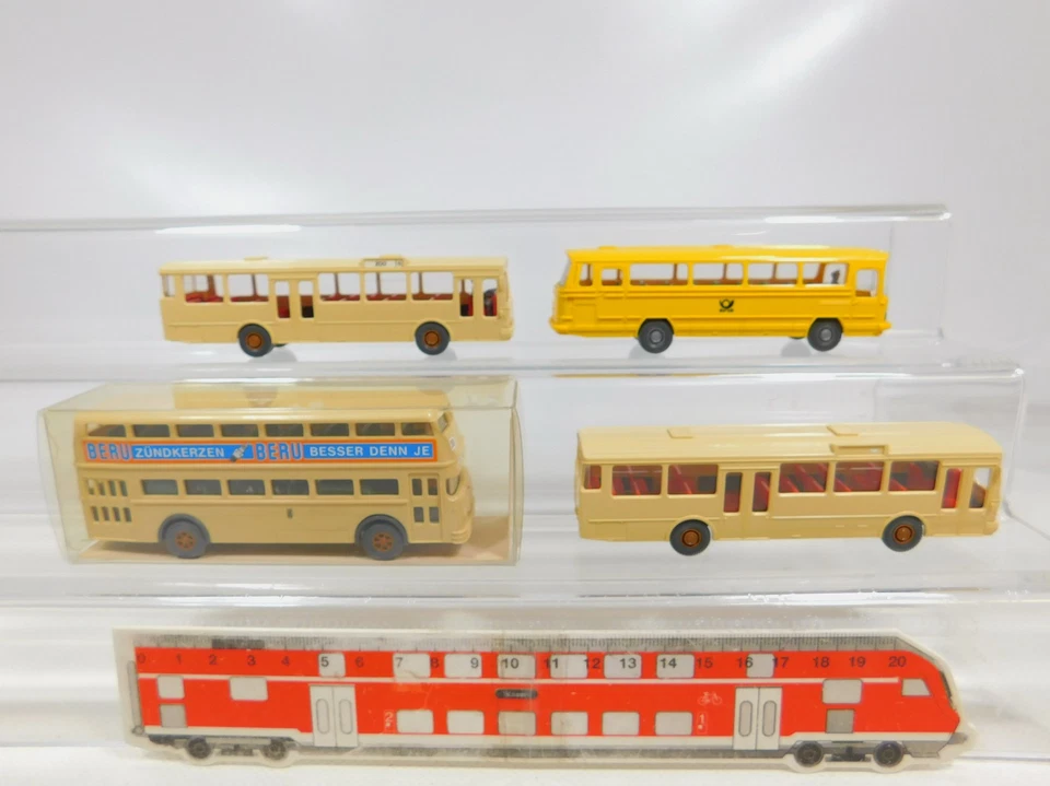 4X H0 1:87 Autobus: 720/1 Büssing + MB/Mercedes 700/Post, Molto Buono #CD354-0,5 - Immagine 2 di 3