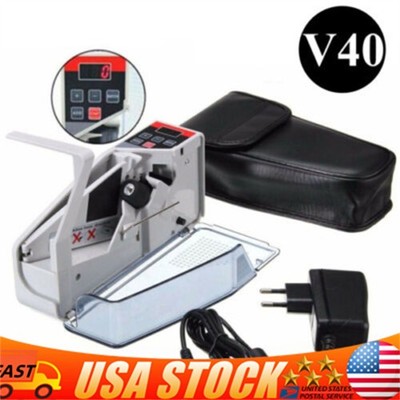 Money Counter Machine Currency Cash Bank Counterfeit Detector Cash Counting