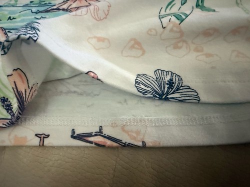 NEW! Women’s Plus Talbots Tropical/Beach 3/4 Sleeve Top - White w/Multi Size 2X - Picture 6 of 8