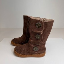 Livie  Luca Boot Girl 6 Toddler Tiempo Leather Ankle Side Zip Clock Party Go