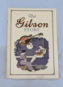 The Gibson Story By Julius Bellson 1973, Signed by "Hutch" Gibson Guitars, EXC!