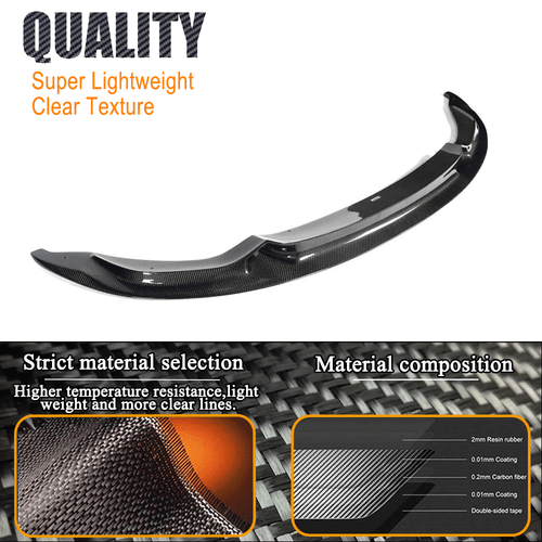 Alerón de parachoques delantero de carbono para BMW M4 F82 F83 F80 M3 2014-2019 - Imagen 6 de 9