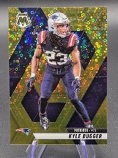 2025 Panini Mosaic Kyle Dugger #49 Gold Disco SP /10 New England Patriots