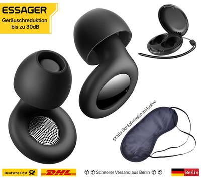 Noise Cancelling Ohrstöpsel zum Schlafen, Flugreisen, Büro & gegen Schnarchen