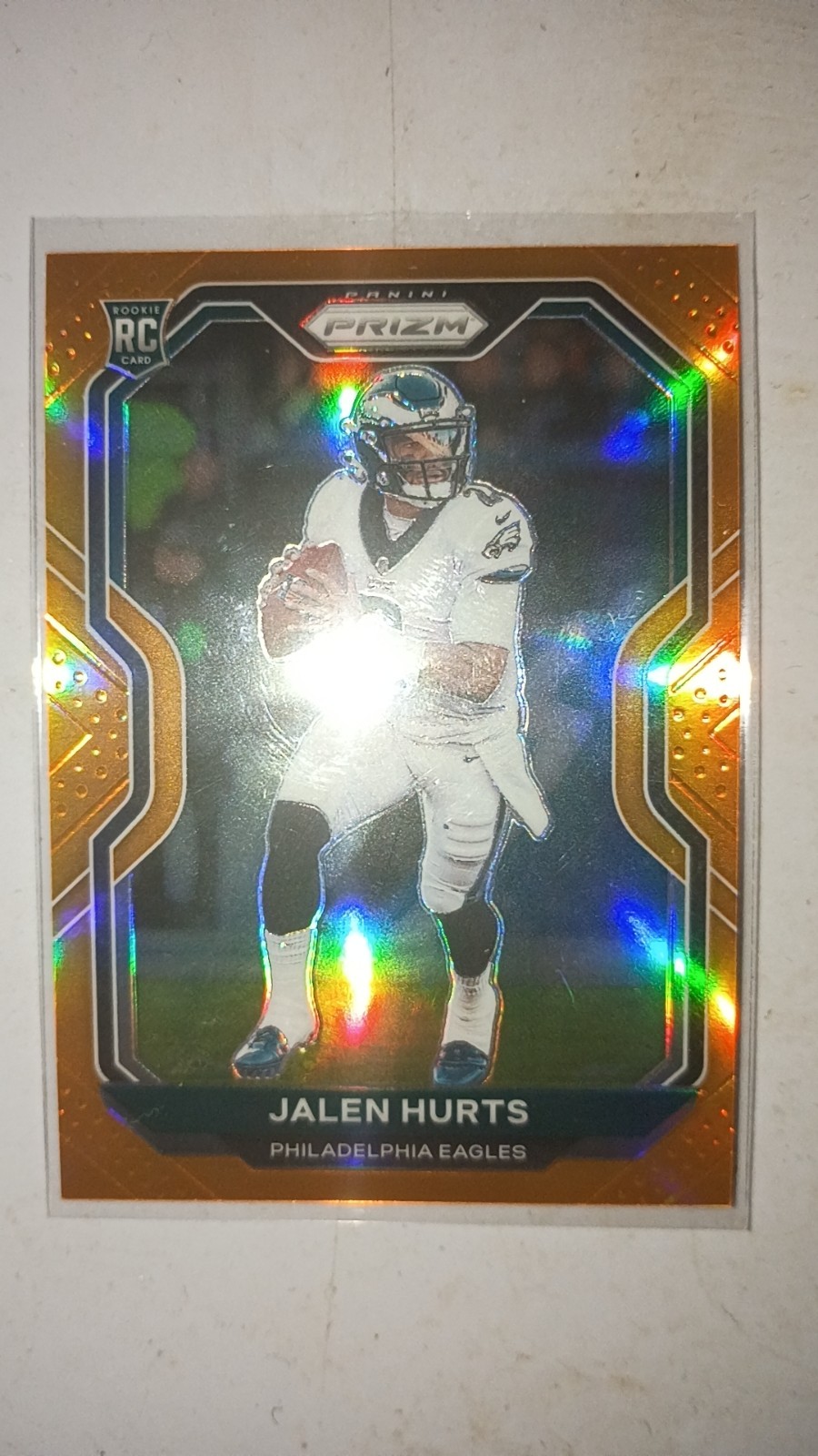 2020 Panini Prizm - Rookie Jalen Hurts #343 Orange Prizm /249 (RC)