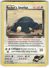 Rocket's Snorlax 33/132 Rare Gym Heroes Pokemon Unlimited Damaged