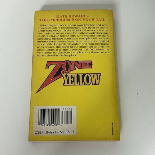 Zone Yellow by Keith Laumer - Baen First Printing 1990 - Paperback - Picture 2 of 3