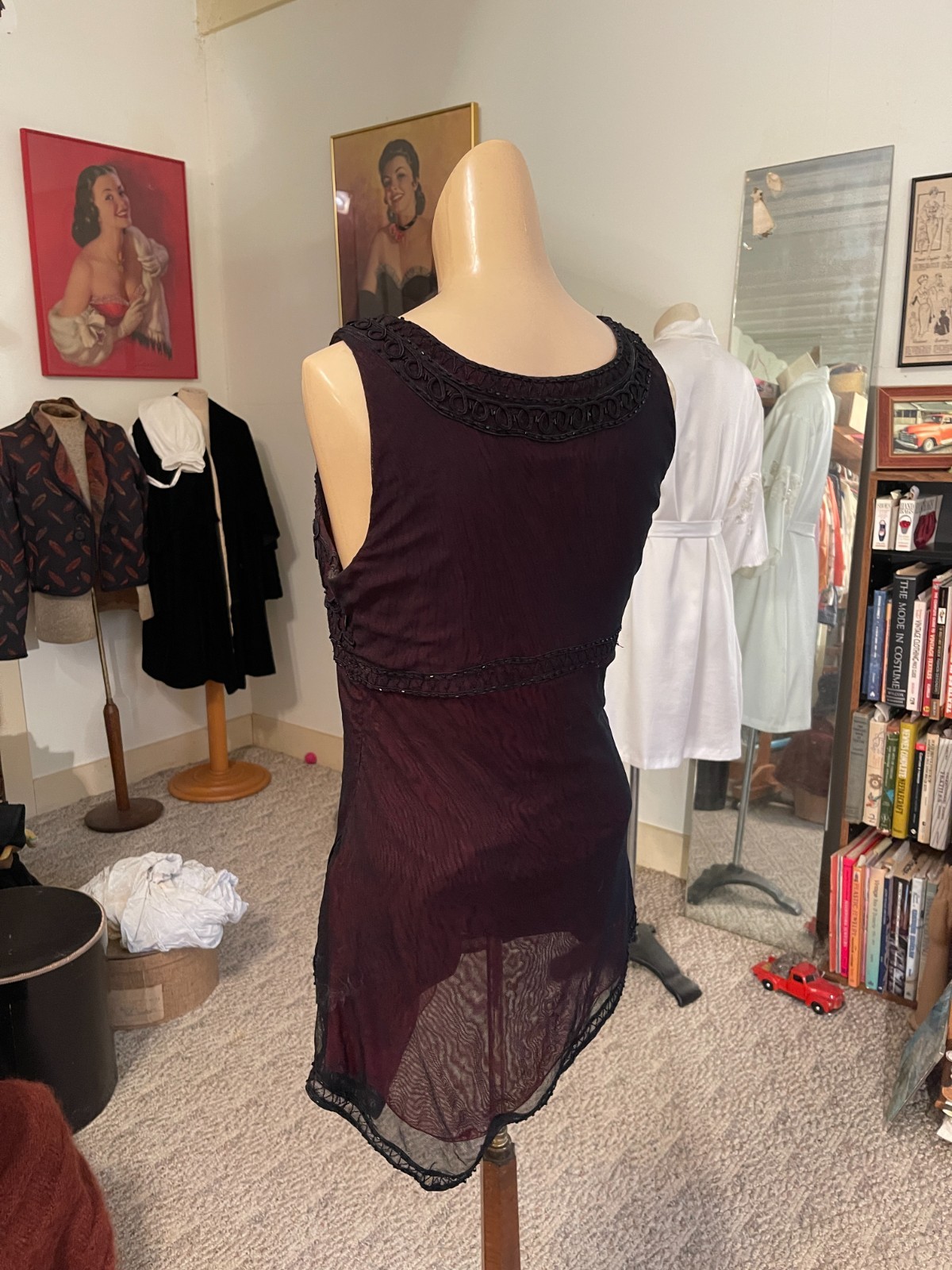 Y2K ICE Slinky Asymmetrical Beaded Scoop Neck Sle… - image 6