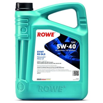 5L ROWE HIGHTEC SYNT RS DLS SAE 5W-40 (20307) MOTORÖL passend für BMW