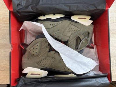 Jordan 6 Retro Travis Scott Olive EU 45/US 11 Einmal getragen