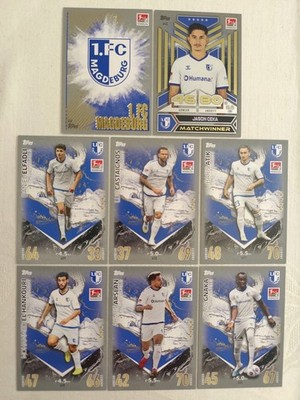 Match Attax Bundesliga 23/24 Team Set 1. FC Magdeburg Alle 8 Karten Full 2023