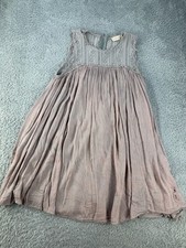 Cloud Date Sleeveless Lace Yoke Pleated Mini Dress Size S