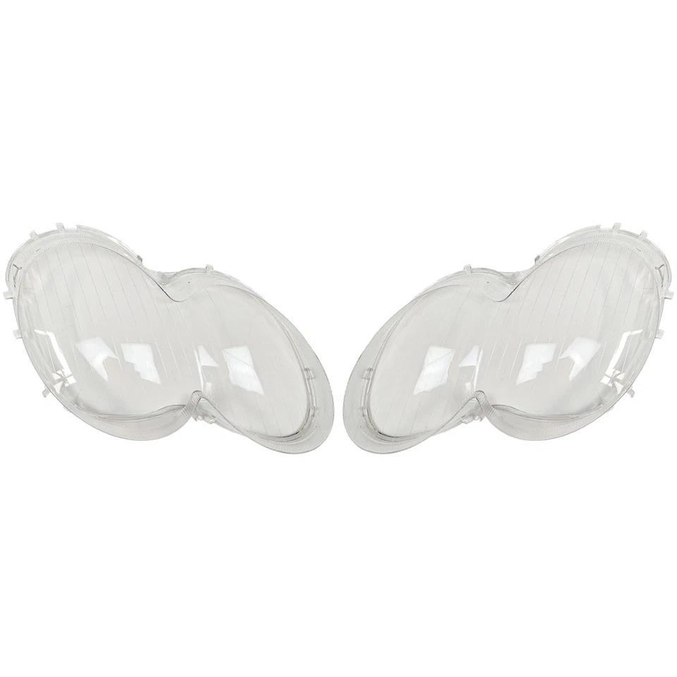 1 par de cubiertas de lente de faros delanteros transparentes para Mercedes-Benz W230 SL500 2003-2008 Foto 3 de 4