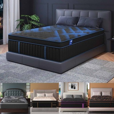 12'' 14''Gel Memory Foam Hybrid Spring Mattress Twin Full Queen King Bed in A Box
