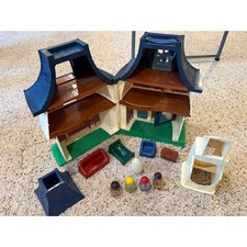 Vintage 1989 Playskool Weebles House Deluxe Playset with Figures  Accessories