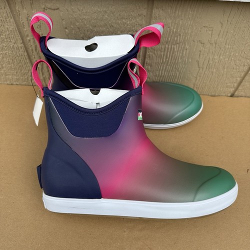 New Xtratuf Women’s Ankle Deck Boots Size 9 Xpress Cool Purple Aurora Waterproo - Picture 2 of 6