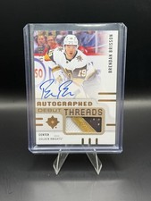 2024-25 Upper Deck Ultimate Brendan Brisson Debut Threads RC Patch Auto #/199