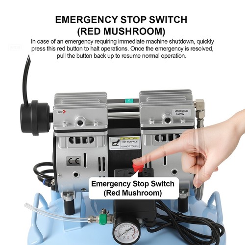 FDA Portable Dental Delivery unit/ Oil-Free Air Compressor/Suction Unit Pump - Picture 52 of 79