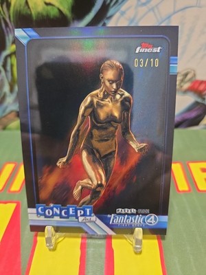 2026 Topps Finest Fantastic Four Concept Art Silver Surfer /10 #CA-16 SSP Black