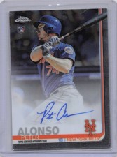 2019 Topps Chrome #RA-PA Peter Alonso Rookie Autographs (bad corner)