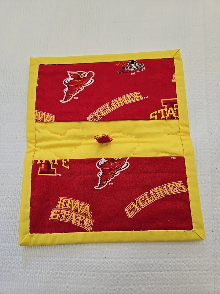 Vintage Iowa State Cyclones Wallet Red Trifold NCAA ISU University Logo Cloth - Image 4 of 4