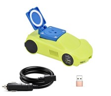 150W Power Inverter, Input DC12V Output AC 110V-120V Car Inverter with Dual...