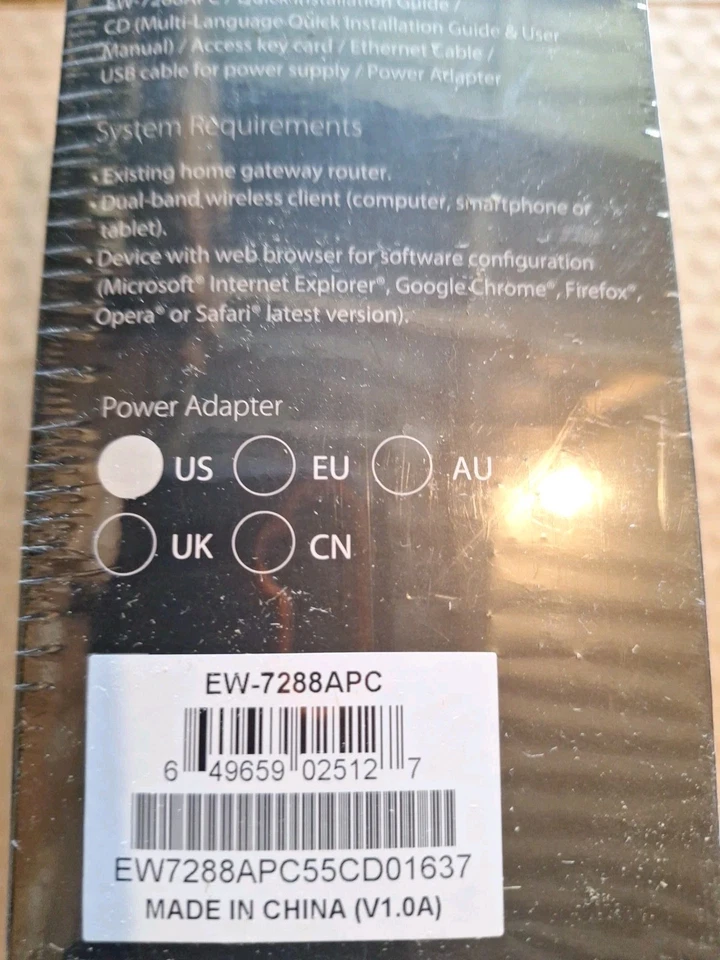 Edimax 11ac Wi-Fi Add on station Model EW-7288APC Sealed New🔺️ - Image 2 of 4