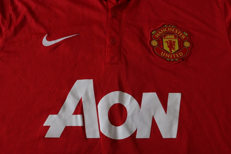 CAMISETA DE FUTBOL LOCAL DEL MANCHESTER UNITED 2013 2014 CAMISETA ROBIN VAN PERSIE GRANDE Foto 3 de 4