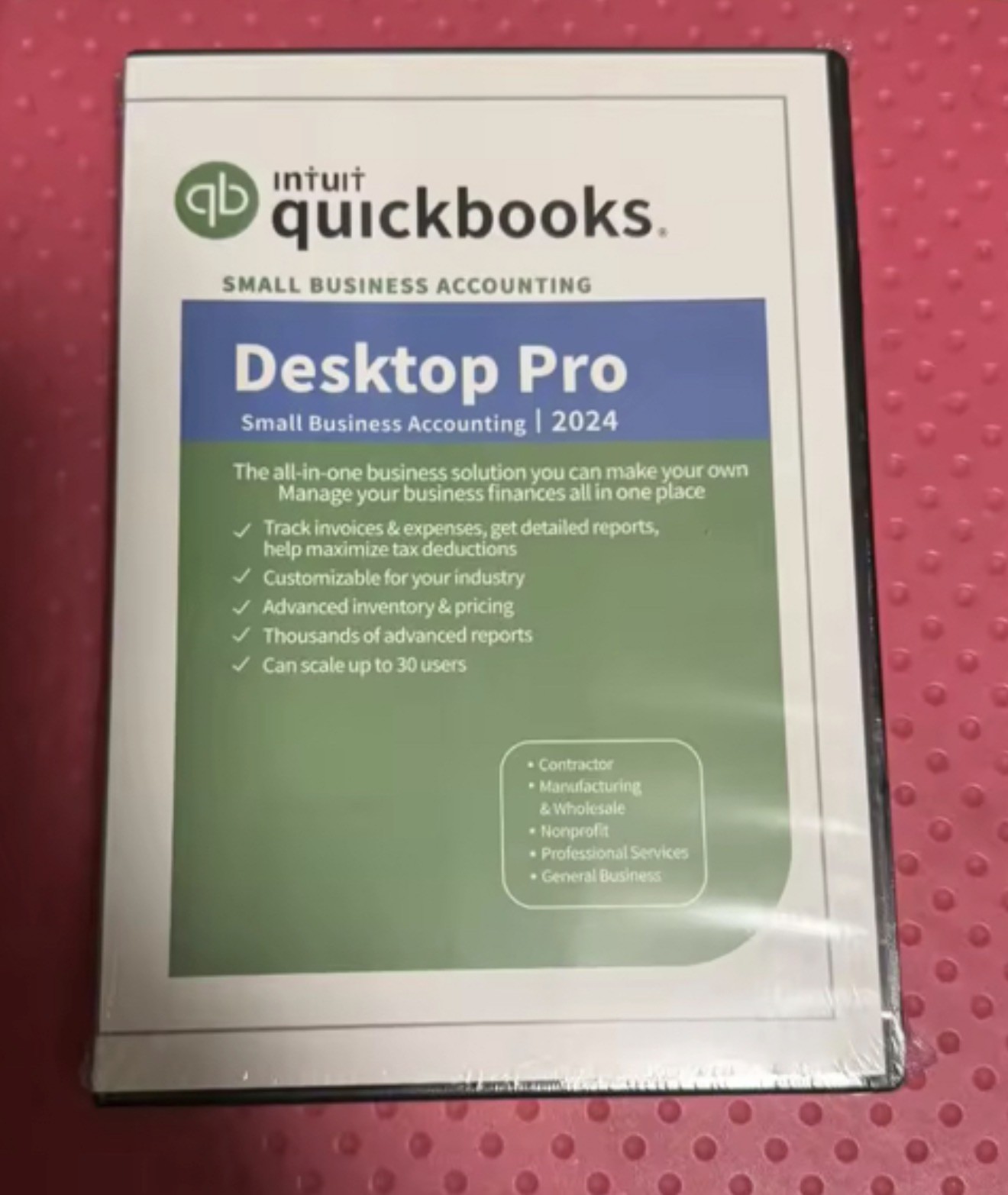 INTUIT QUICKBOOKS Desktop Pro 2024 Full DVD For Windows