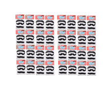 96pk Stick-On Mustaches 3.5" each Halloween Party Favor Mustaches